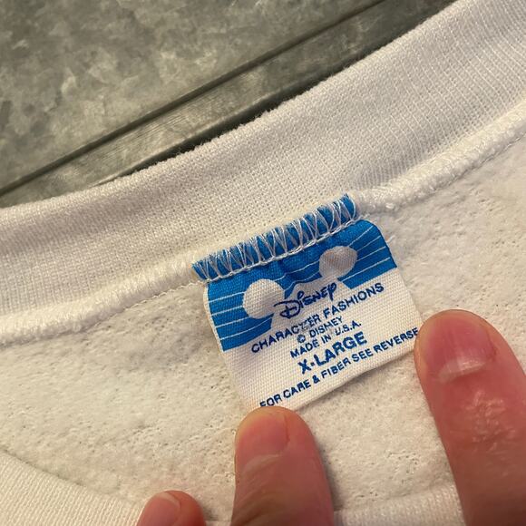 Vintage Goofy AOP Shapes Crewneck Sweatshirt XL USA Geometric 80s 90s Disney - Picture 4 of 9